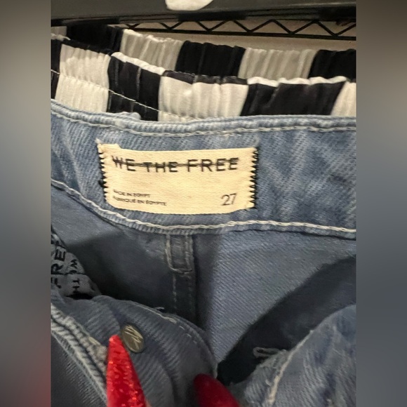 FREE PEOPLE DEEP TRANCE MID-RISE DROPPED BOYFRIEND DENIM, OCEAN, Sz 27 NWT - Picture 7 of 8